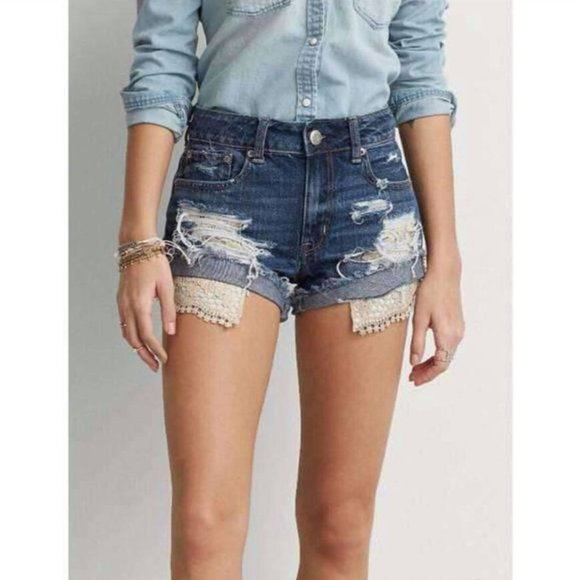 BNWT American Eagle Hi-Rise Festival Shorts - Picture 1 of 6